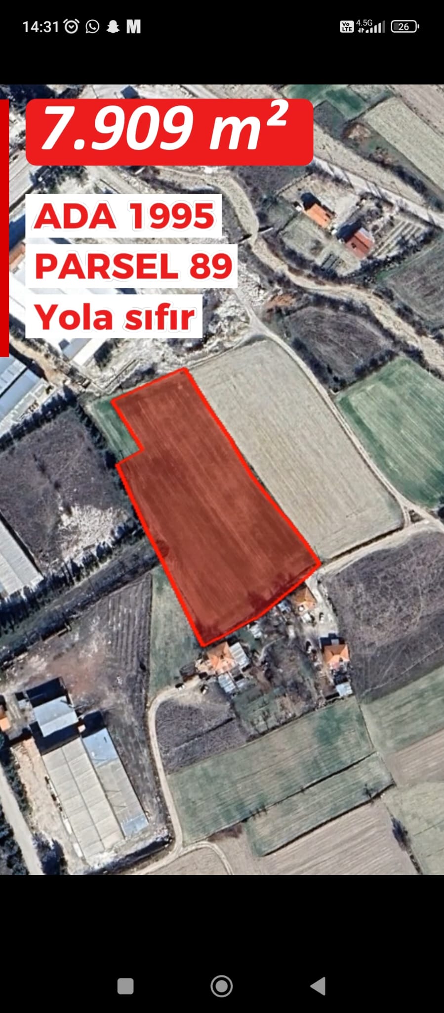 BURDUR MERKEZ KIŞLADA SATILIK TARLA - BURDUR MERKEZ fotoğraf 2
